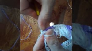 как связать красивую круговую  мочалку #спираль?