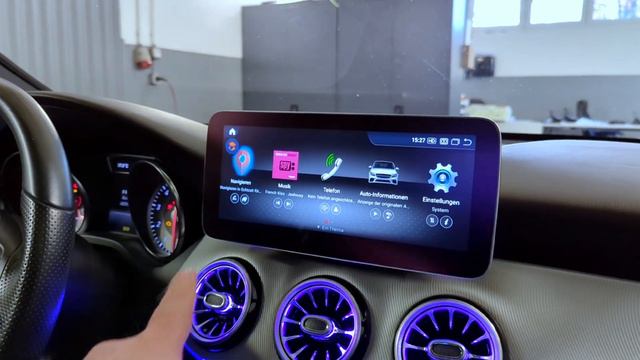 Mercedes CLA & A-Klasse: 12 Farben Ambientebeleuchtung + Android-Navigation nachrüsten (C117 W176) смотреть онлайн