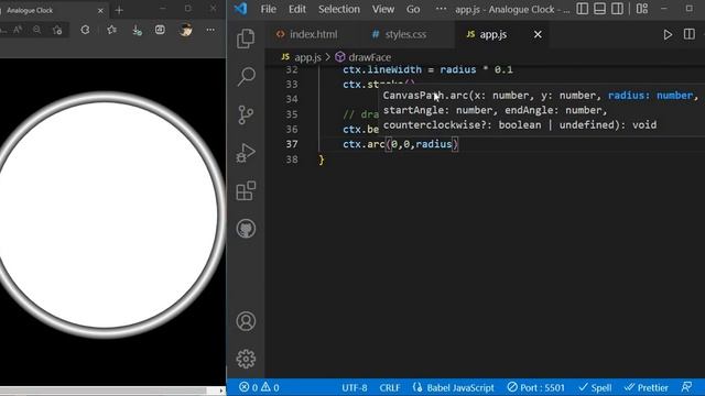Analogue Clock | | JavaScript project 20 #javascript #html #css смотреть онлайн