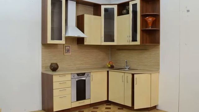 Кухня угловая с прямыми фасадами и волшебным уголком смотреть онлайн