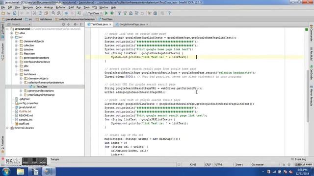 Java collection framework and Selenium Webdriver - 9th Java Training Video смотреть онлайн