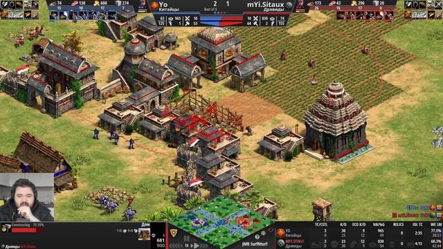 Wanderbraun комментирует Yo Vs Sitaux!! AoE 2 1X1