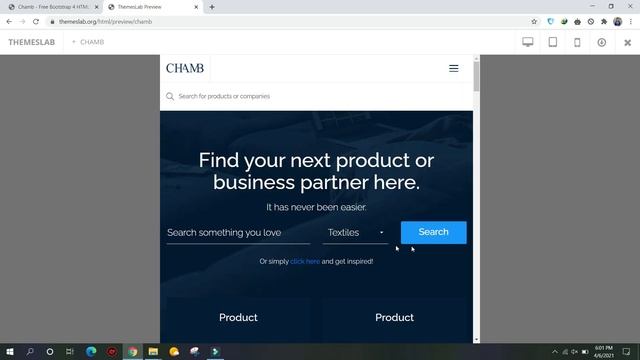 Chamb: Free Bootstrap 4 HTML5 Multipurpose Website Template смотреть онлайн
