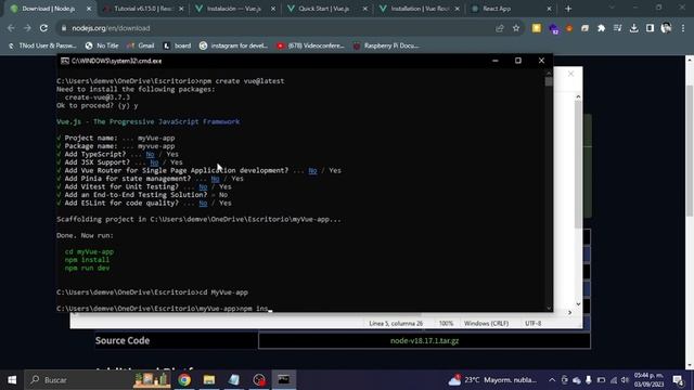Instalar vue.js con node.js - Windows 10 смотреть онлайн