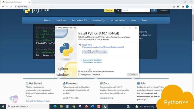 Installing Python step by step - Free Python Tutorials For Beginners - Coding for Kids - Harisystem смотреть онлайн