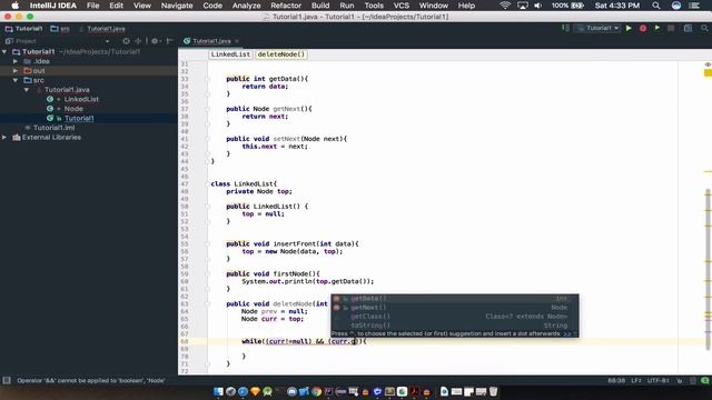 DELETING NODES FROM A LINKED LIST USING Java Ep.3 смотреть онлайн