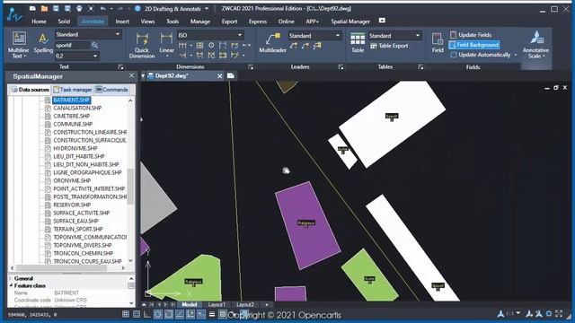 Labeling data of objects in a drawing (ZWCAD) - Spatial Manager Blog смотреть онлайн
