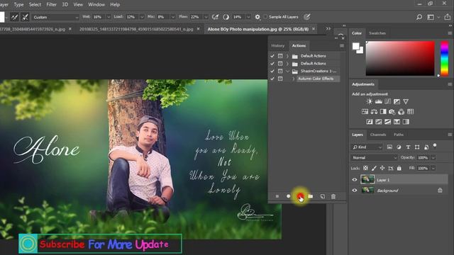1 click Automatic Autumn Effect Free Photoshop Actions ⏬ #autumneffects смотреть онлайн