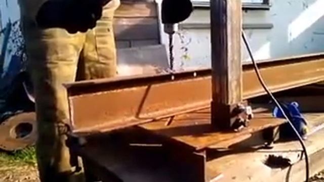 Реечный дровакол, Изготовление второго дровакола √4, делаем место под нож смотреть онлайн