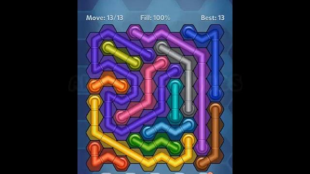 Pipe Lines: Hexa - Size 10 Mania Level 1-10 Solution смотреть онлайн