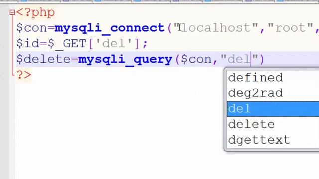 How To Delete Data From Database Table Using php tutorial смотреть онлайн