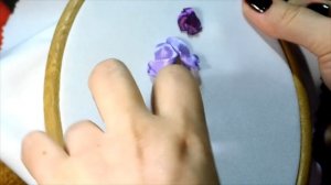 Вышивка для начинающих. Колокольчик из лент от Светланы. Embroidery Ribbons