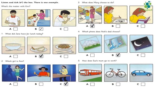 Movers 4 - Test 2 - Part 4 - Listening With Answer Booklet ?