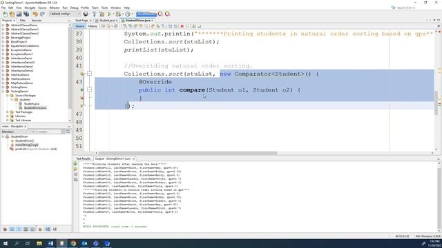 Sorting Demo Part02 Java 8 смотреть онлайн