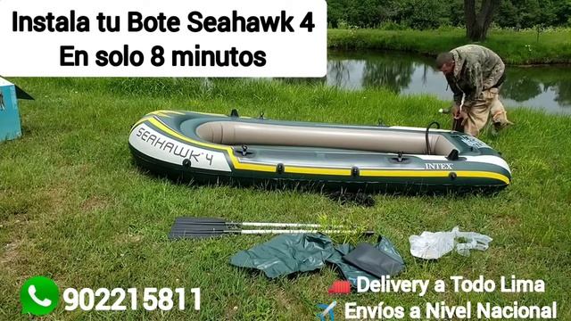 BOTE INFLABLE SEAHAWK 4(4 PERSONAS) DE INTEX смотреть онлайн
