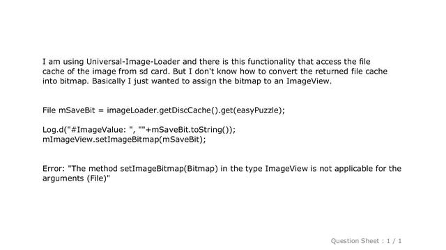 Android : Convert a File Object to Bitmap смотреть онлайн