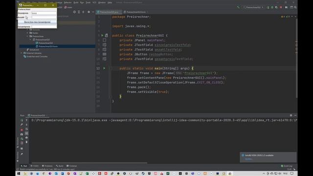 intellij - ein erstes GUI-Programm смотреть онлайн
