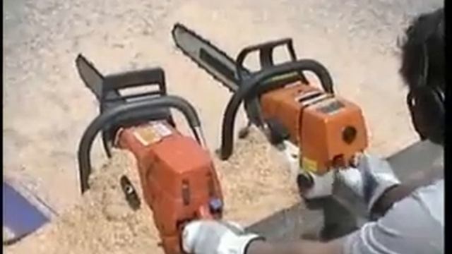 Chainsaw Air Injection Demonstration Husqvarna Stihl.mp4 смотреть онлайн