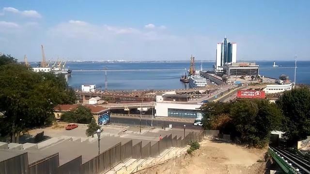 Одесса, вид с фуникулера. Street view Odessa смотреть онлайн