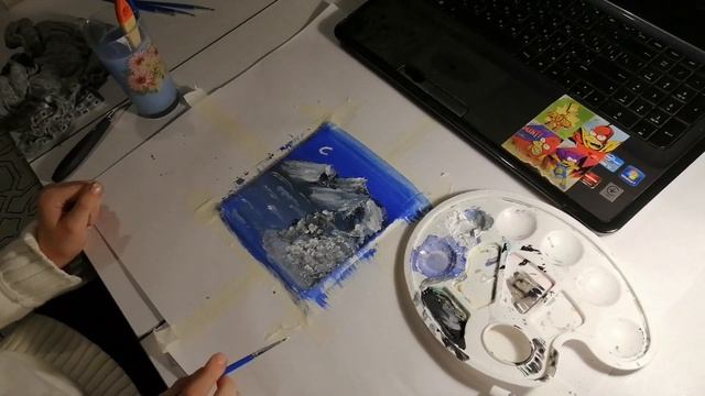 Рисую зимний пейзаж легко. Смотрите здесь!) смотреть онлайн