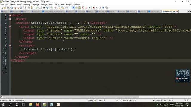 [POC] US gov of energy XSS Vulnerability due to CVE-2020-3580 | bug bounty #bugbounty #reflected смотреть онлайн