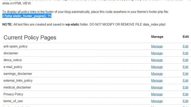 WP Policy Page смотреть онлайн
