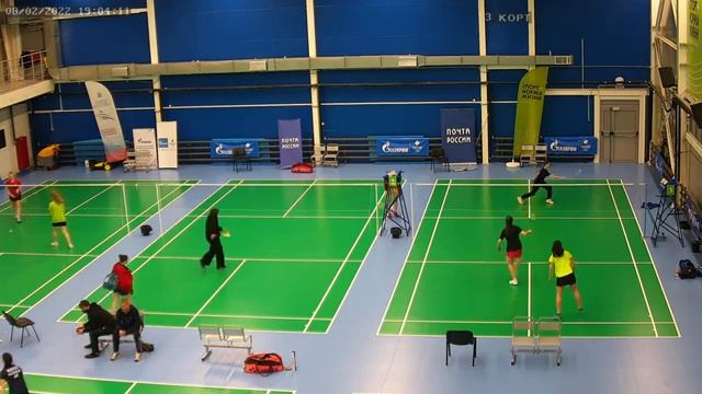 «Хрустальный волан» . Взрослые. День 1. КОРТ 3. Всероссийские юниорские и юношеские соревнования смотреть онлайн