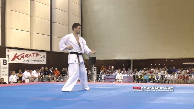 IKO EC 2016. Men Kata Champion Demonstration - Denis Kukharev (Russia) смотреть онлайн