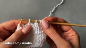 Двойное убавление петель. Три способа | @iisks