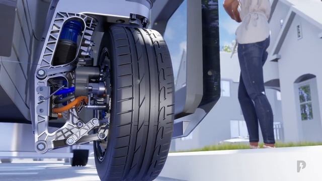 Электромобиль с уникальным приводом смотреть онлайн