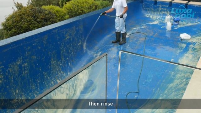 Paint your Pool with LUXAPOOL Epoxy Pool Paint - How to acid etch your pool before painting смотреть онлайн