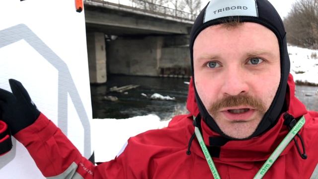 В чём кататься на САП доске зимой? Отзыв покупателя о сухом SUP гидрокостюме FINNTRAIL DRYSUIT.