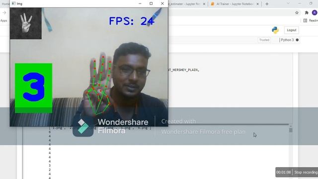 Finger Counter using Hand Tracking | Computer Vision | OpenCV Python 2021 смотреть онлайн