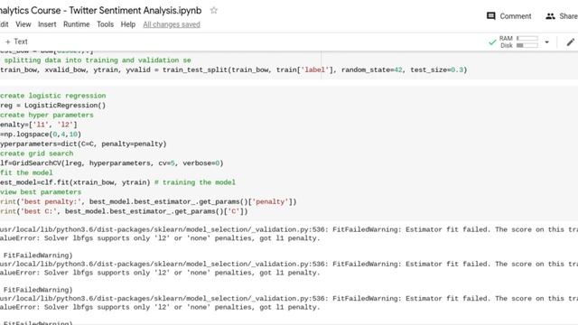 Course - Twitter Sentiment Analysis - Code Review смотреть онлайн