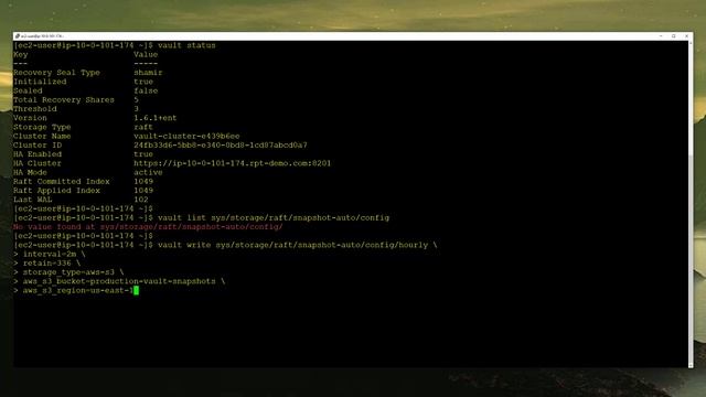 HashiCorp Vault - Integrated Storage Auto Snapshot Demo смотреть онлайн