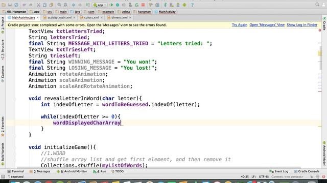 Java - Method for Revealing Letters | Hangman Android App смотреть онлайн