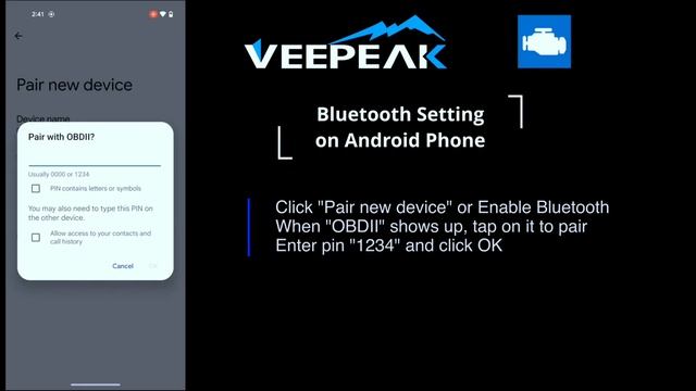 Veepeak Mini Bluetooth OBD II Scanner - Best OBD2 Scanner for Android 2023 | смотреть онлайн