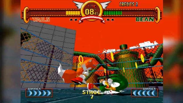Sonic The Fighters - Arcade Gameplay смотреть онлайн