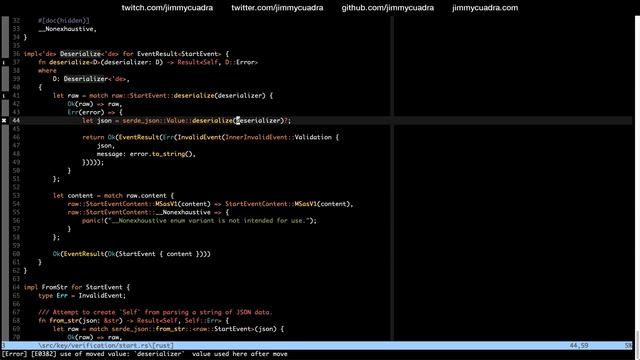 Revising the deserialization API | Developing Ruma, a Rust implementation of Matrix смотреть онлайн