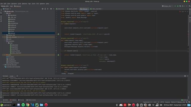 10 - Django Channels ile Chat Uygulaması: WebRTC ve PeerJS Nedir, Ara Yüz Tasarımı смотреть онлайн