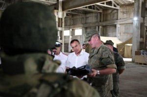 Кондратьев посетил одно из воинских подразделений Краснодарского края