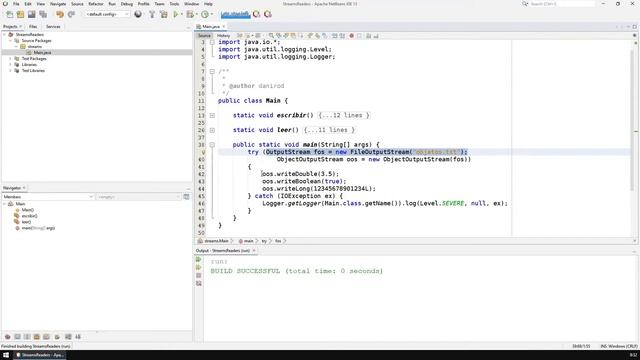 ObjectOutputStream y OutputInputStream – Curso de Java IO смотреть онлайн