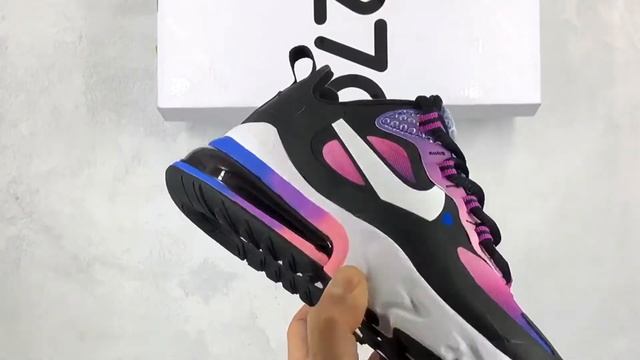 Air Max 270 React SE Hyper Blue White Magic Flamingo смотреть онлайн