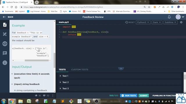 Python - CodeSignal Feedback Review 15 смотреть онлайн
