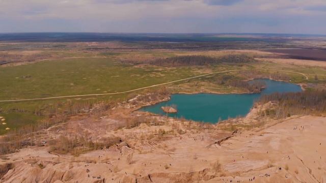 Голубые озера в Тульской области (озера в Кондуках), май 2022, 4k смотреть онлайн