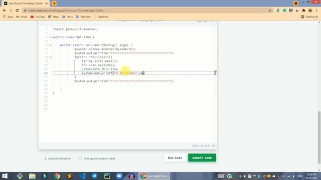 HackerRank Java Output Formatting problem solution in Java | Java solutions | Programmingoneonone смотреть онлайн