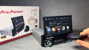 Магнитола 1 din с выдвижным экраном Pro.Pioneer S-7701