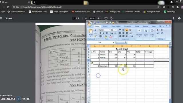 PPSC / FPSC Microsoft Excel Proficiency Test : How to pass proficiency test : смотреть онлайн