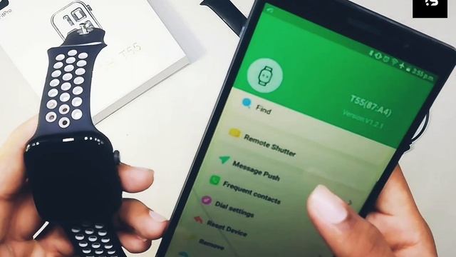 How to connect t55 smart watch with android fitpro app / Tech Shaka / සිංහලෙන් смотреть онлайн