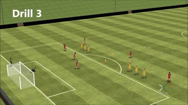 Timing of the finall pass for football strikers | shooting and finishing drills for soccer players смотреть онлайн